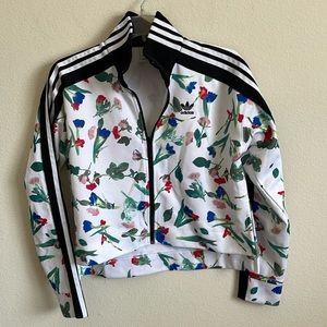 Adidas floral jacket